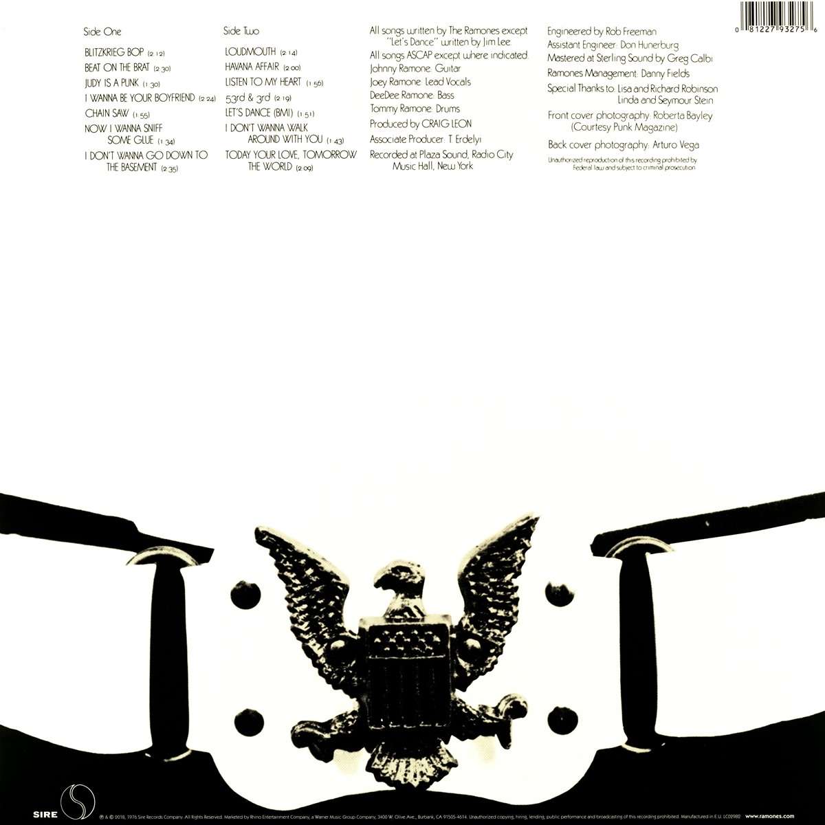 Ramones: Ramones | Remastered | 180g | LP | Vinyl