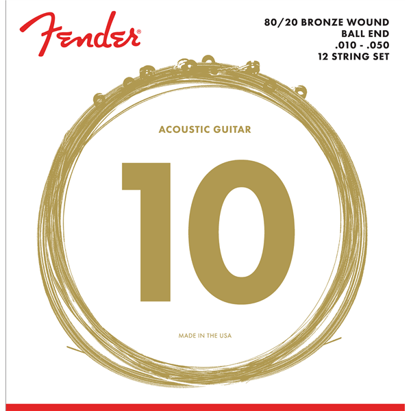 Fender 12 String Guitar Acoustic Guitar Set | 70-12L .010 -.050 | By Fender