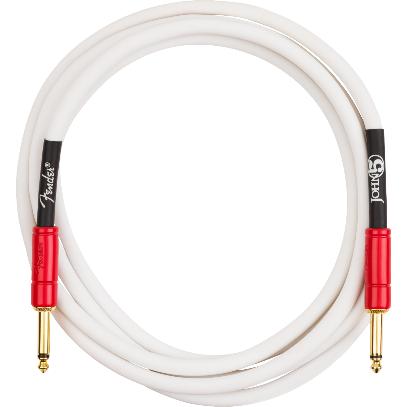 Fender John 5 Signature 3m Instrument Cable | White and Red