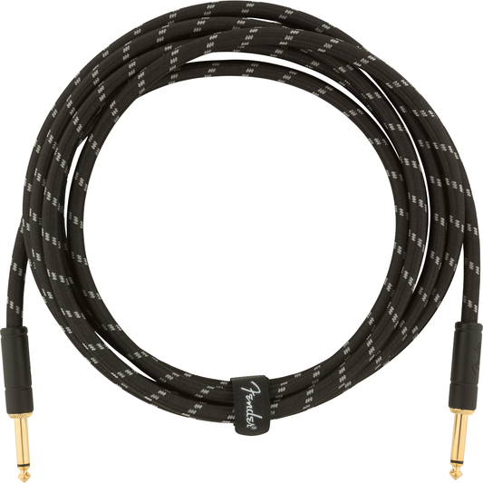 Fender | 3m Instrument Cable | Deluxe Series | Colour Black Tweed