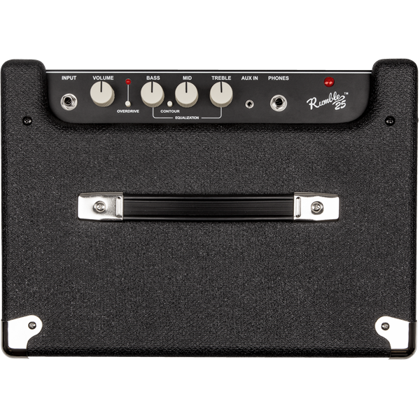 Fender Rumble 25 V3 Bass Amp | Built in Overdrive | EQ Controls | Aux in and Headphone Out