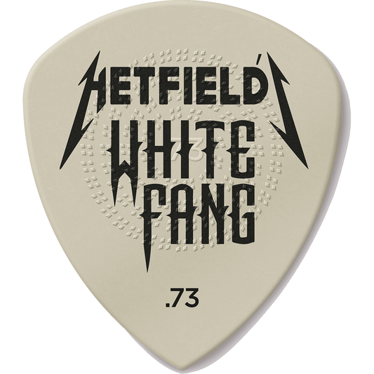 James Hetfield White Fang Guitar Pick Tin by Dunlop | 6 0.73mm Plectrums in Collectors Tin | ADU PH122T073