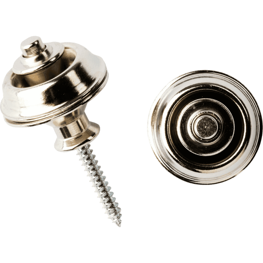 StrapLok® Dual Design for Guitar | Nickel | Set of 2