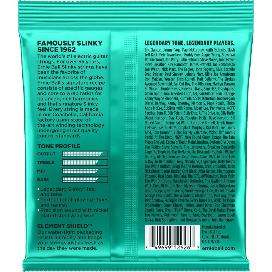 Ernie Ball Not Еven Slinky 2626 Guitar Strings | 12 - 56 | Nickel Wound | Optimal for detuning | CEB 2626