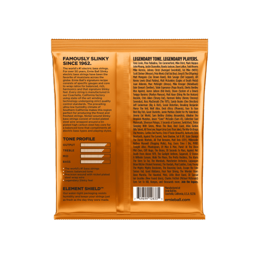 Ernie Ball Hybrid Slinky 2833 Bass Strings | 45 - 105 | Roundwound