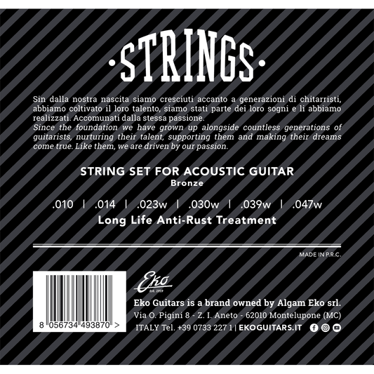 Eko | Acoustic Strings Set | Bronze | 10-47 Light