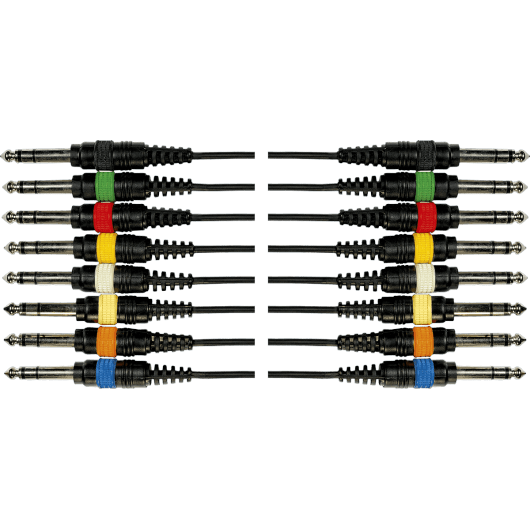 8 x 1/4"Stereo Male / 8 x 1/4"Stereo Male - 5M | Audio Cable | By Yellow Cable