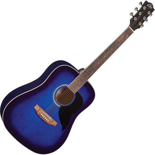 Ranger 6 Blue Acoustic Dreadnought Guitar by Eko Guitars