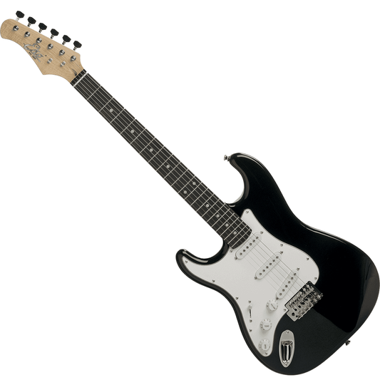 EKO S300BLK Left Handed Electric Guitar | Black | With Tremolo