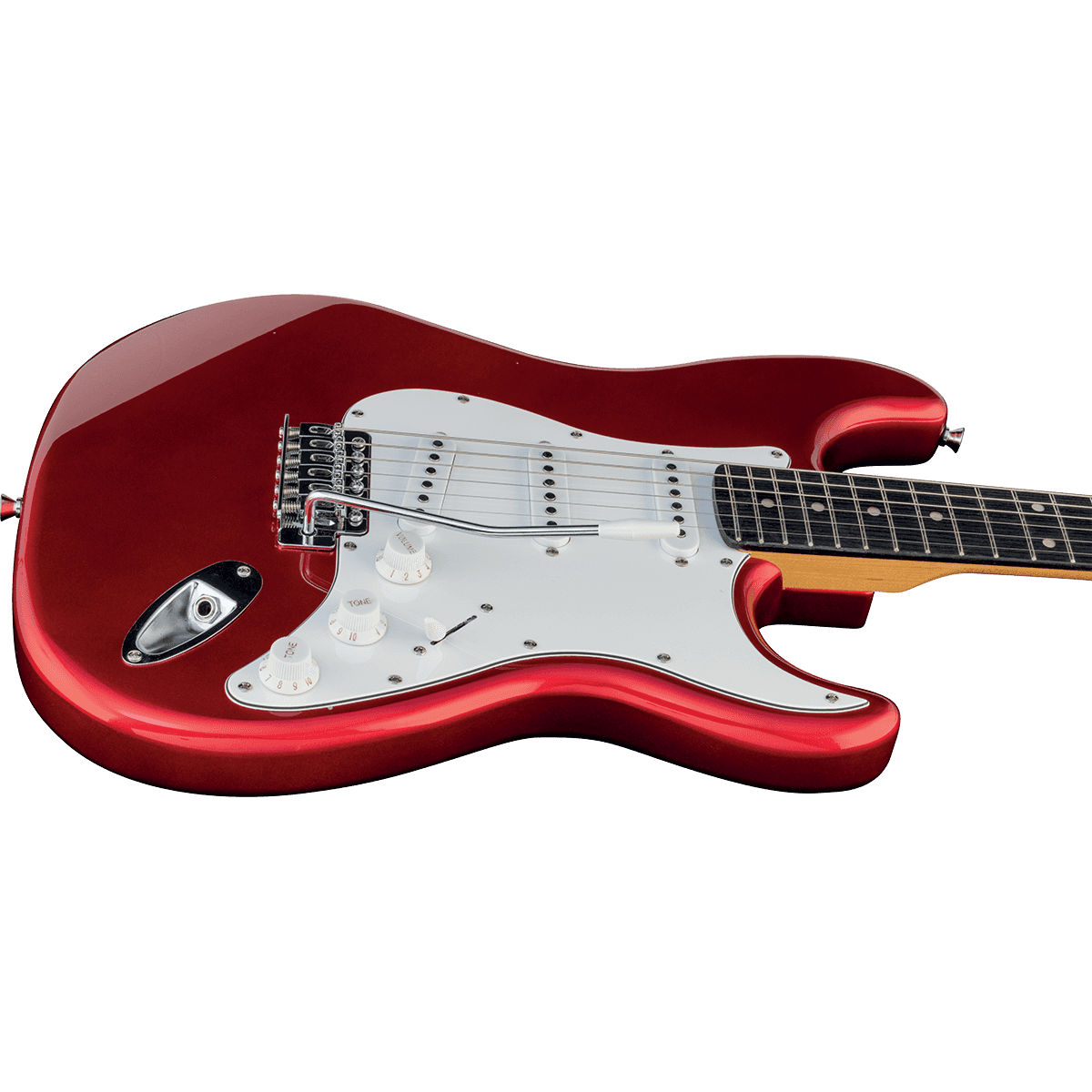EKO S300RED Electric Guitar | Candy Red Finish | Tremolo | 3 Single Coil Pickups | Includes Free Guitar Cable