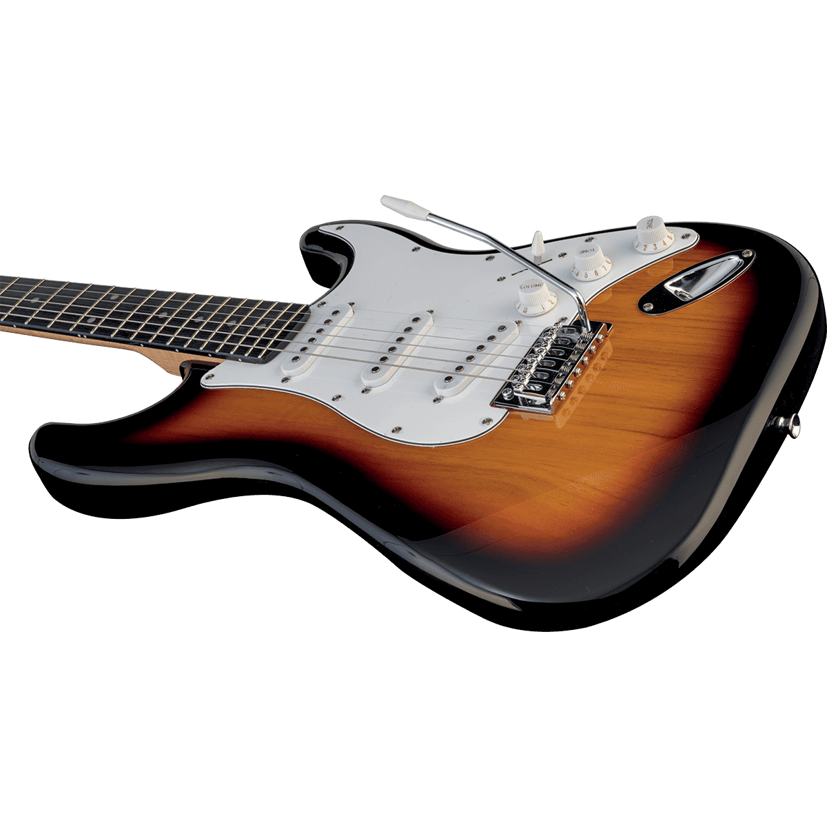 EKO S300SB Electric Guitar | Sunburst Finish | Tremolo | 3 Single Coil Pickups | Includes Free Guitar Cable