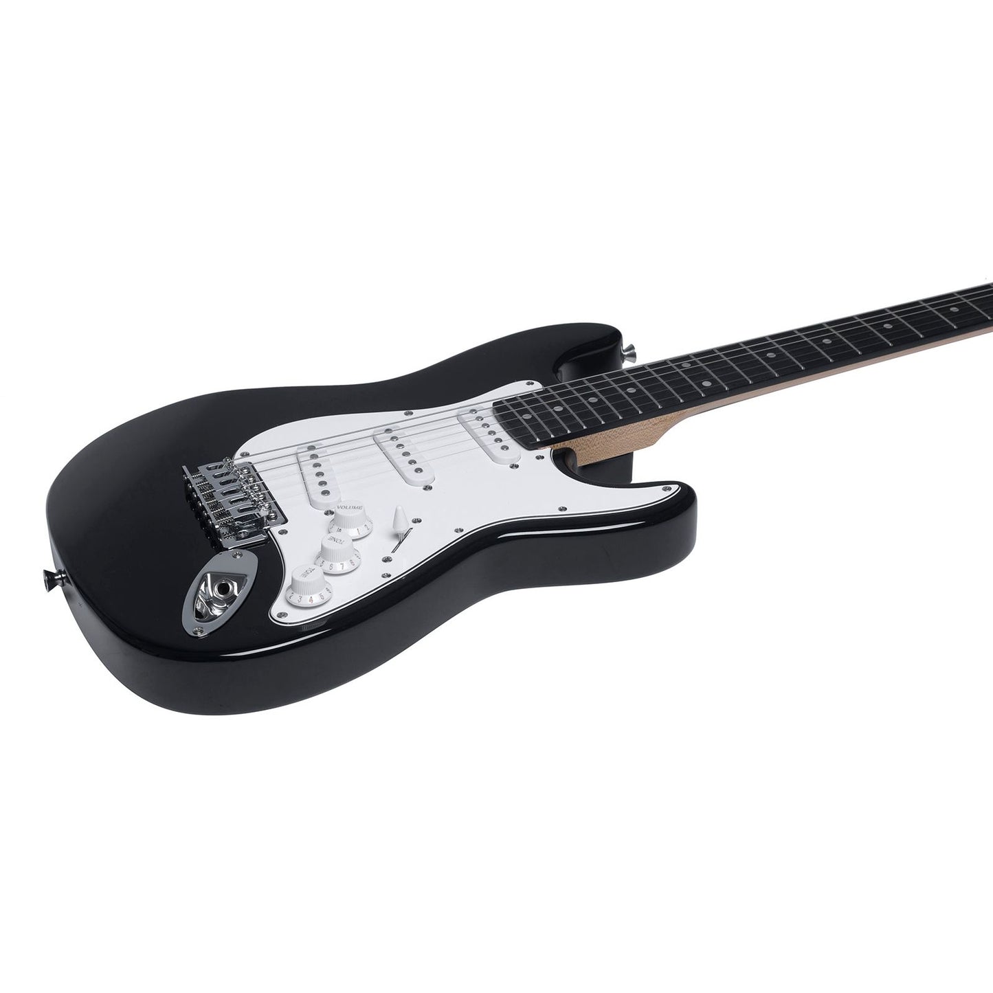 Eko ST100 Electric Guitar | Black Finish | Tremolo Bridge | 3 Single Coil Pickups