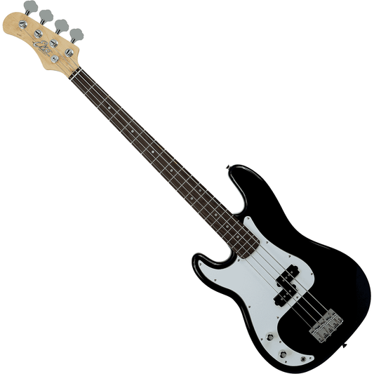 EKO Electric Bass Guitar VPB100 | Left Handed | Black Colour | Perfect Beginner Bass