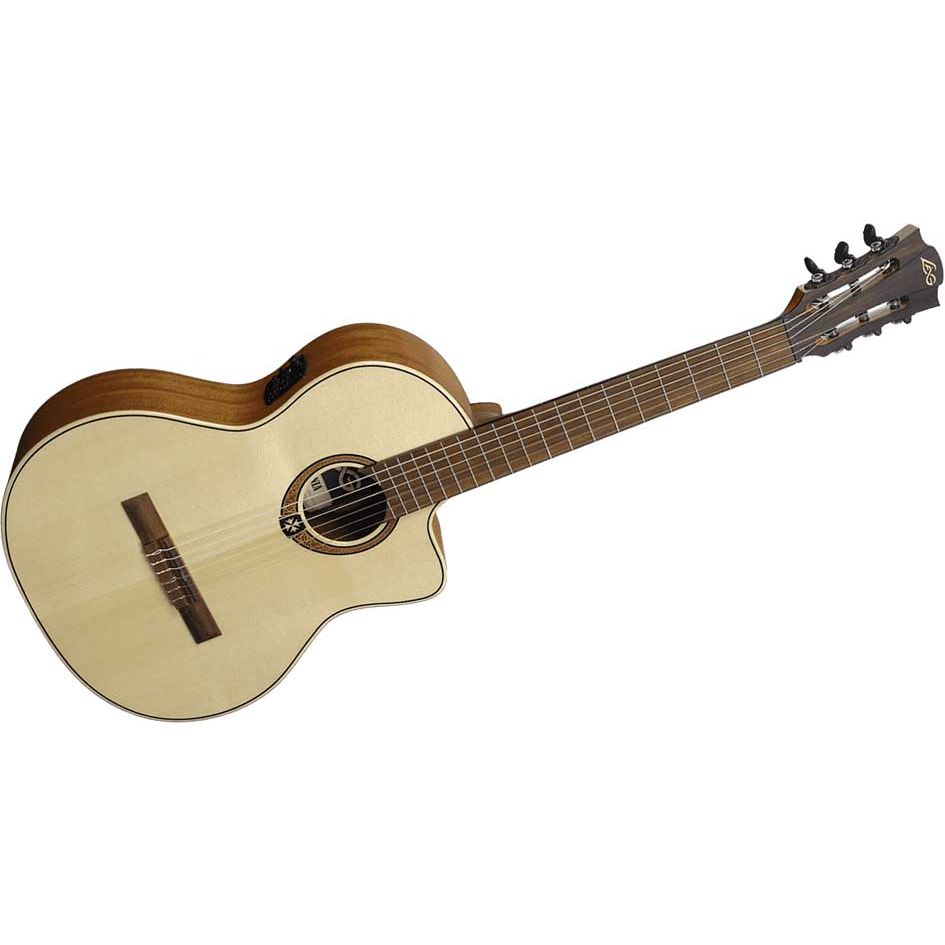 Spruce Classical cutaway electro-acoustic guitar by Lâg | OC88CE