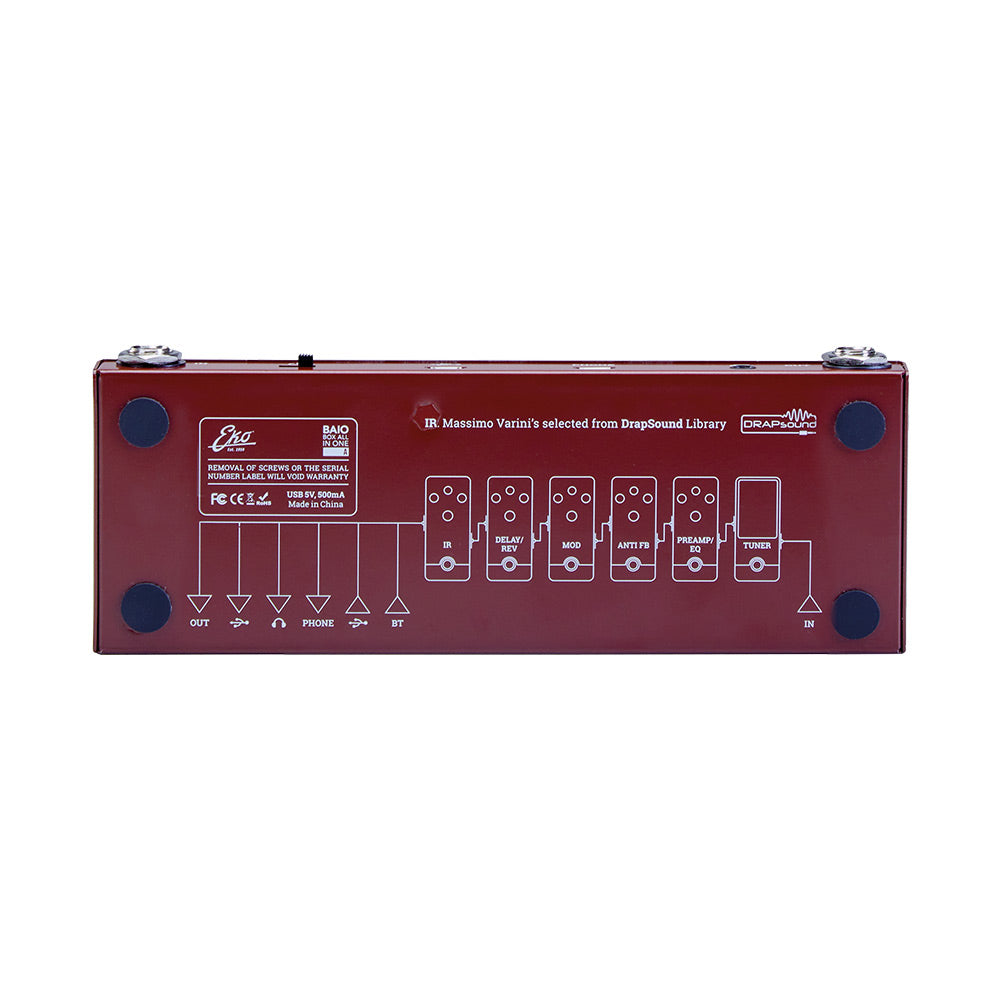EKO BAIO A Multi Effects Pedal For Acoustic and Classical Guitars | Suitable for Acoustic Bass Guitar | With IRs