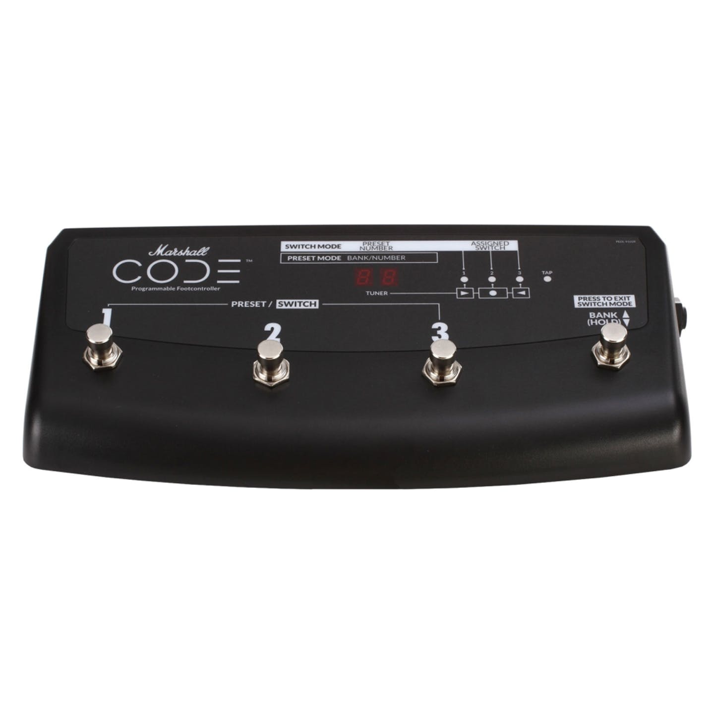 Marshall PEDL-91009 | 4-way Footswitch for CODE | Programmable Footcontroler