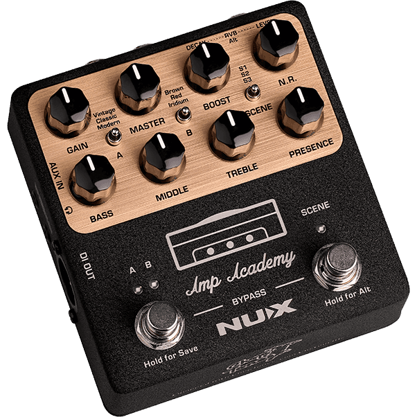 NUX Amp Academy | Stomp-Box Amp Modeler | Guitar Effects Pedal | NGS-6 | MNU AMPACADEMY