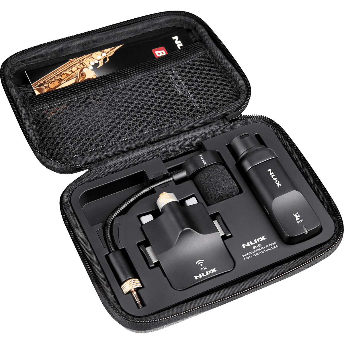 Wireless System for Saxophone | MNU B6 by NUX | Wireless Saxophone Microphone