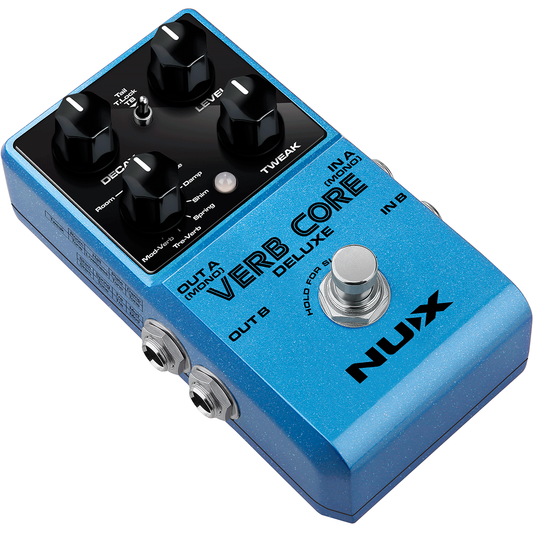 Verb Core Deluxe Effect Pedal By Nux | MNU VERBCORE-DLX | 8 Different Types Reverb