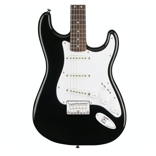 Fender Squier Bullet Stratocaster HT | Black | Electric Guitar with Poplar Body | Maple Neck Indian Laurel Fingerboard | 3 Single-coil Pickups | Hardtail Bridge