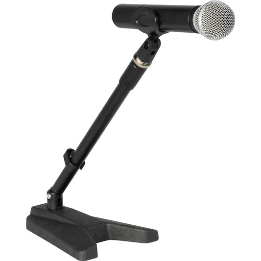 Short Microphone Stand by Quik Lok | With Short Triangular Base