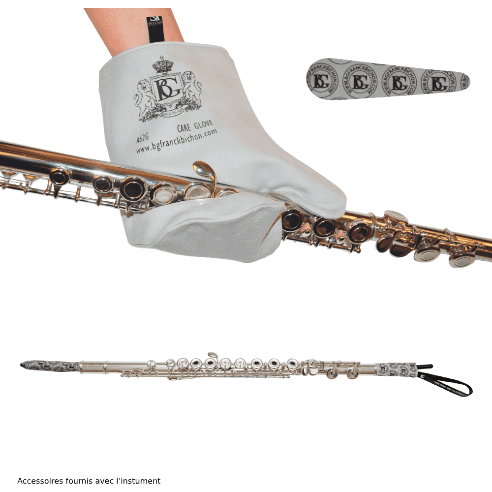 C Silver Plated Flute with Soft Case with Right Thumb Rest by SML Paris | FL400R