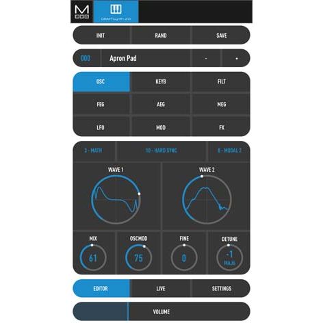CRAFTSynth 2.0 by Modal Electronics | Monophonic Wavetable Synthesiser with 8 oscillators and included software