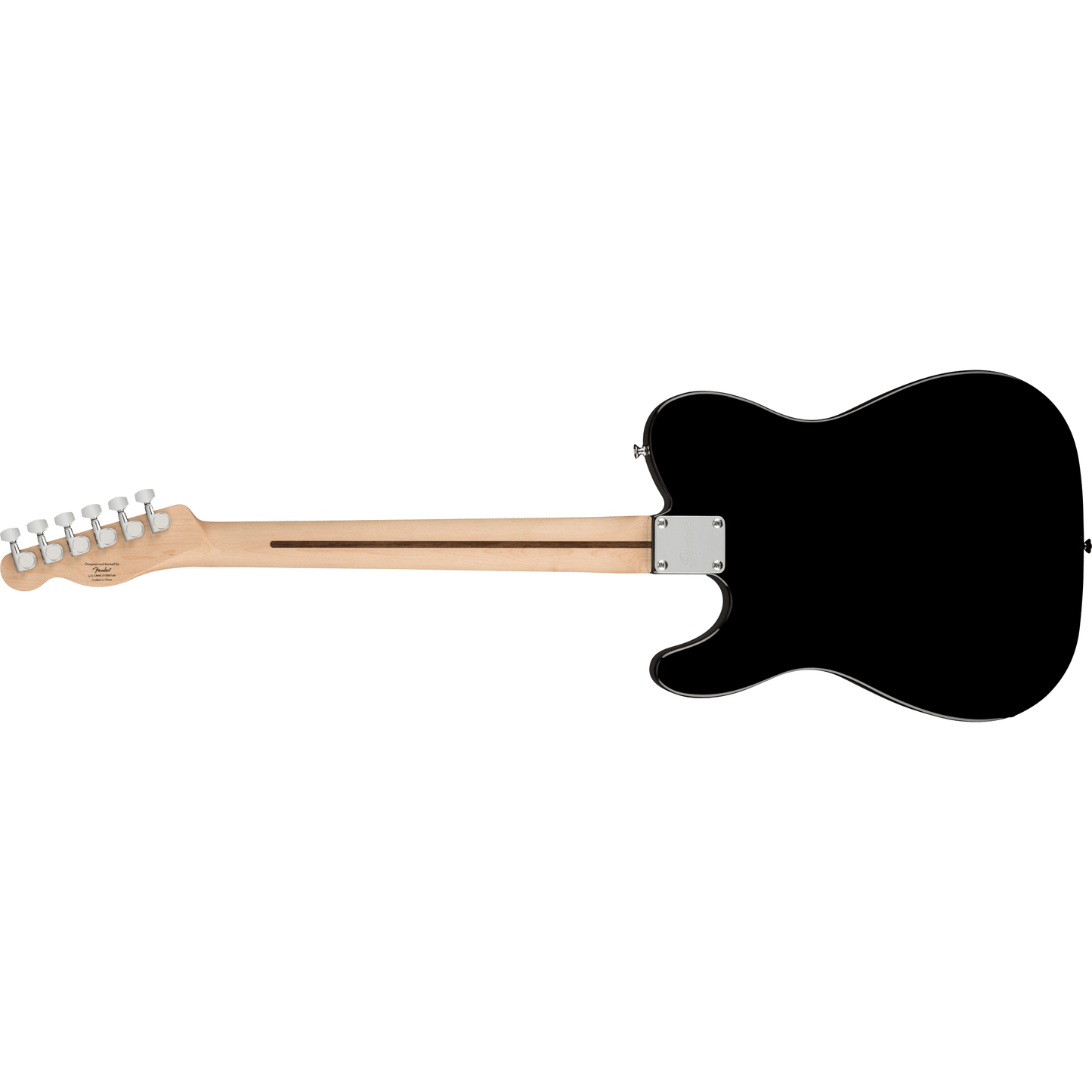 Squier Bullet® Telecaster®, Indian Laurel Fingerboard, White Pickguard, Black Electric Guitar by Fender