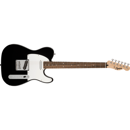 Squier Bullet® Telecaster®, Indian Laurel Fingerboard, White Pickguard, Black Electric Guitar by Fender