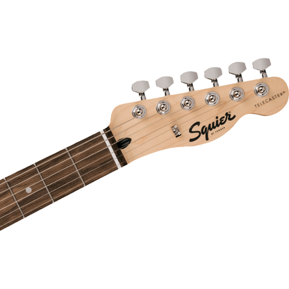Squier Bullet® Telecaster®, Indian Laurel Fingerboard, White Pickguard, Black Electric Guitar by Fender