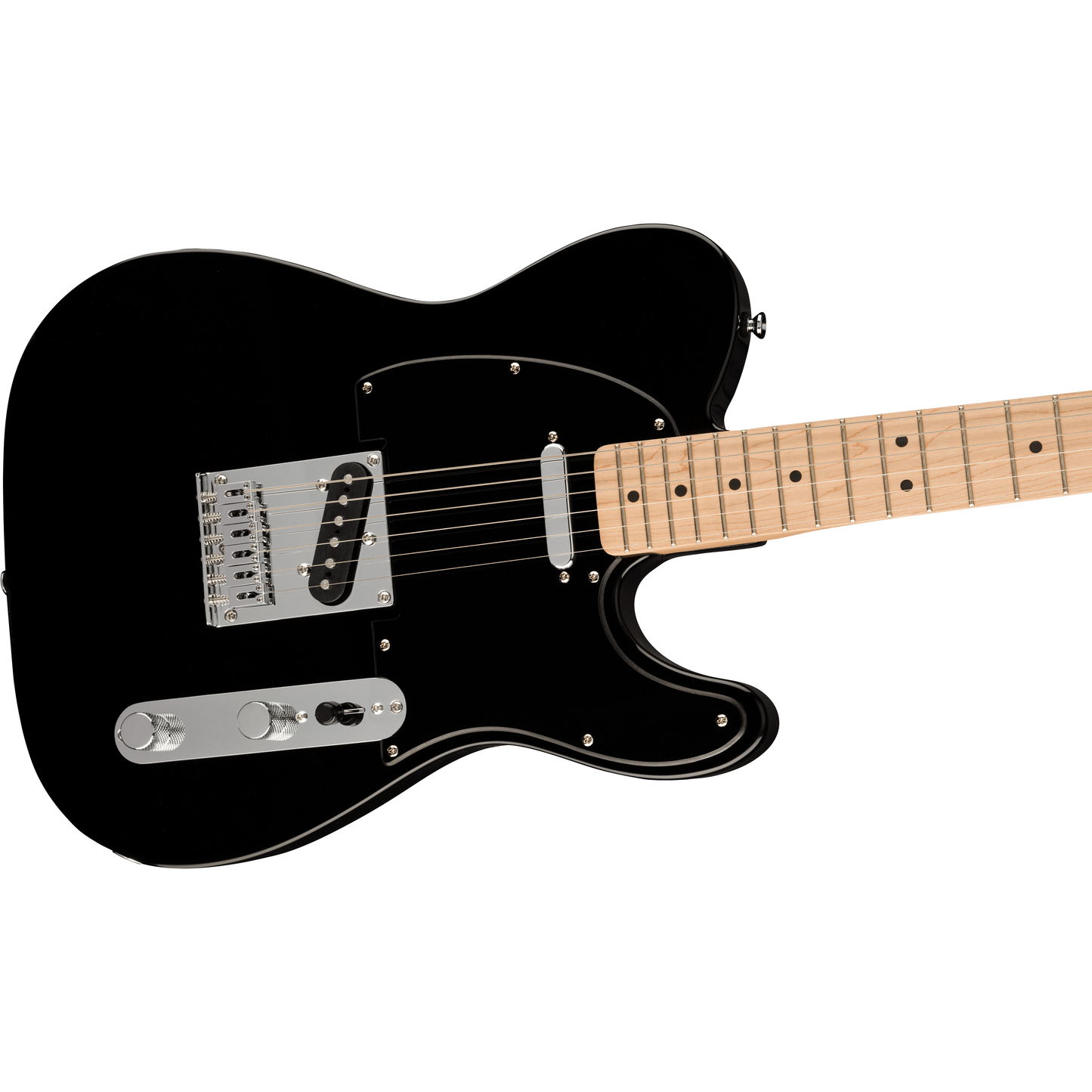 Squier FSR Bullet® Telecaster®, Maple Fingerboard, Black Pickguard, Black Electric Guitar by Fender