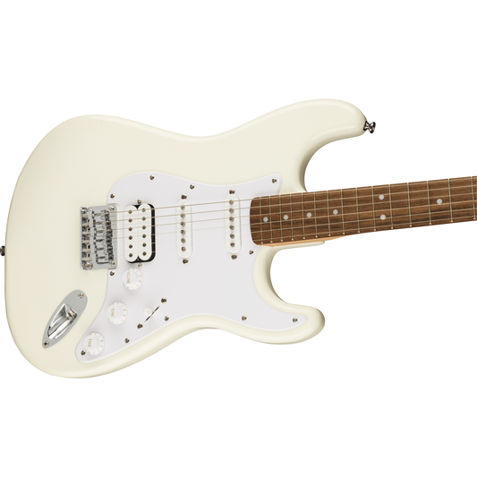 Squier Bullet Series™ Stratocaster® HT HSS, Laurel Fingerboard, White Pickguard, Arctic White Electric Guitar