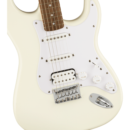 Squier Bullet Series™ Stratocaster® HT HSS, Laurel Fingerboard, White Pickguard, Arctic White Electric Guitar