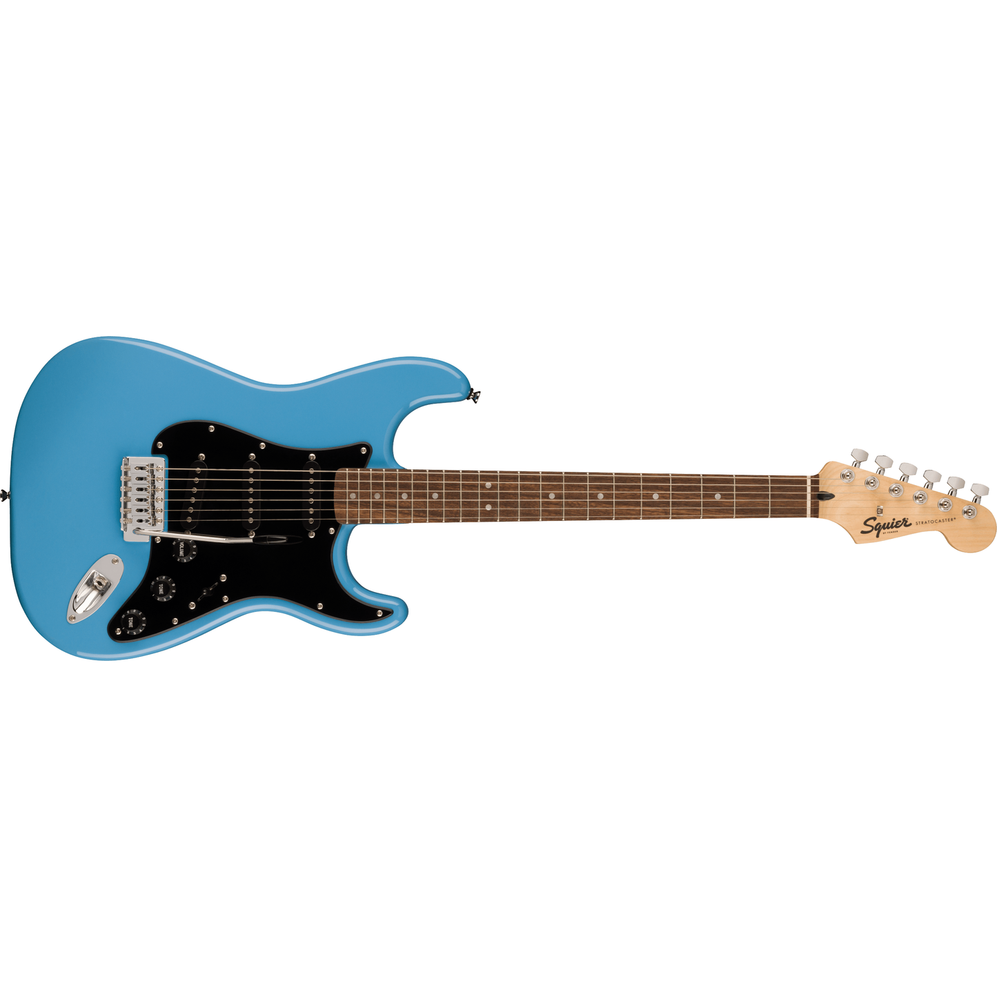 Squier Sonic Stratocaster SSS Electric Guitar | Laurel Fingerboard | Black Pickguard | California Blue