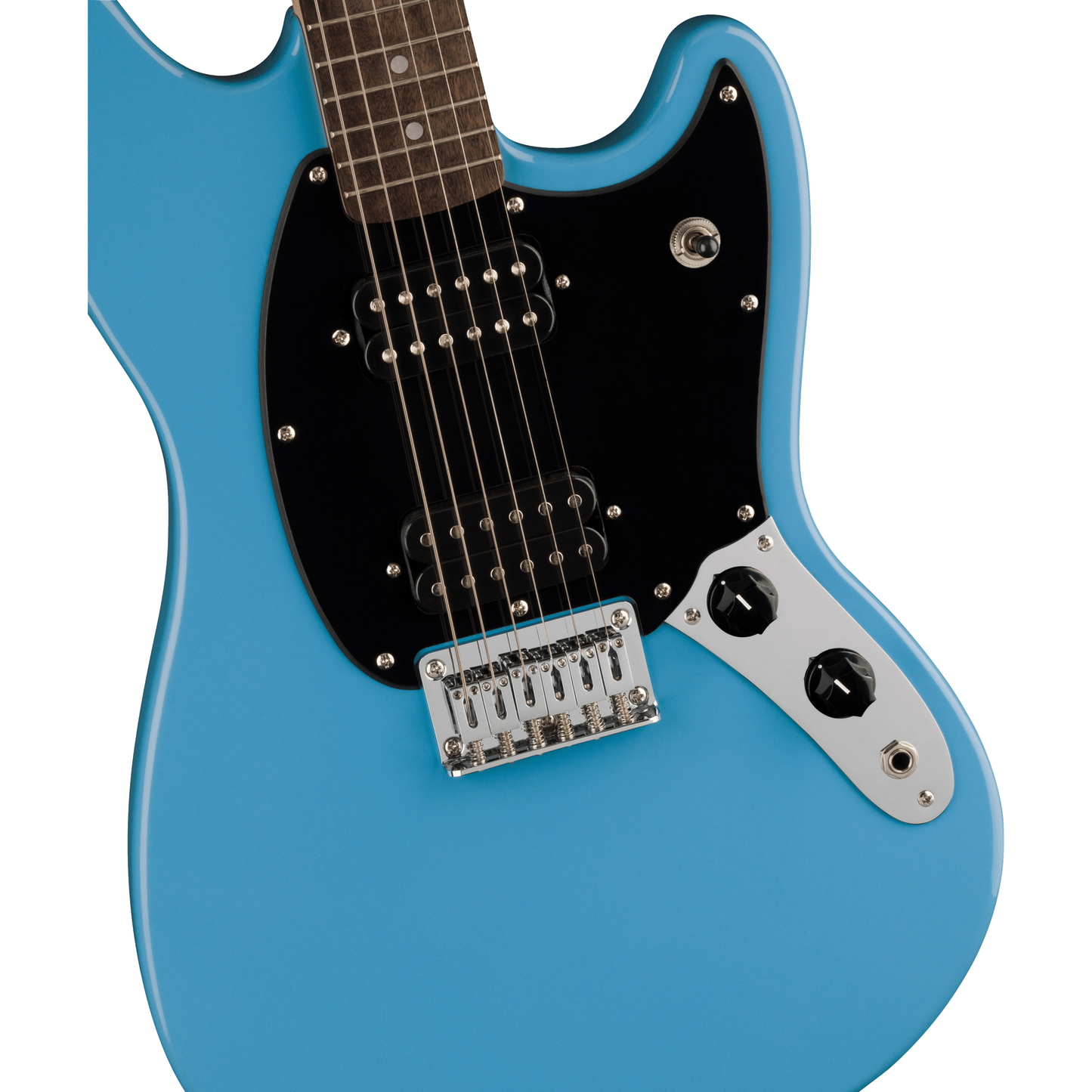 Squier Sonic Mustang HH Electric Guitar | Laurel Fingerboard | Black Pickguard | California Blue