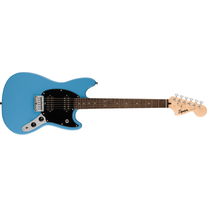 Squier Sonic Mustang HH Electric Guitar | Laurel Fingerboard | Black Pickguard | California Blue