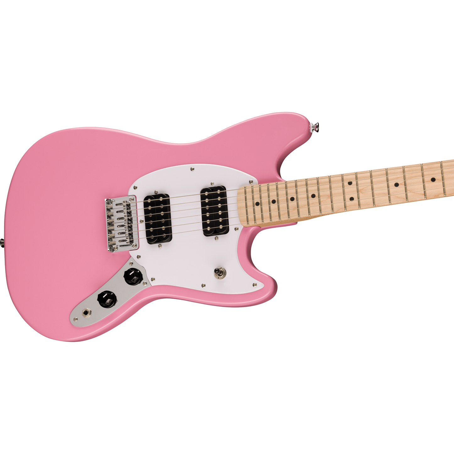 Squier Sonic Mustang HH Electric Guitar | Maple Fingerboard | White Pickguard | Flash Pink