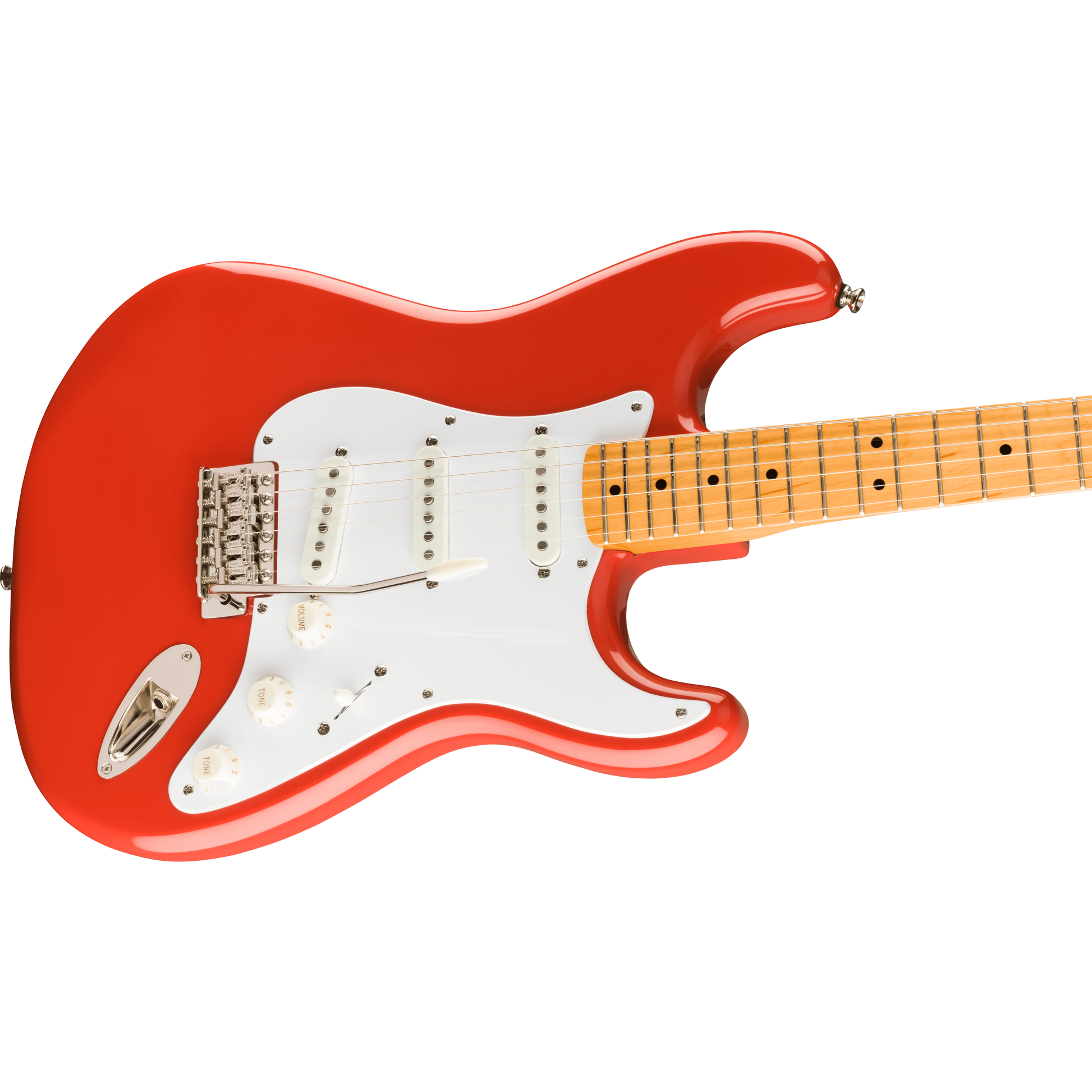 Squier Classic Vibe 50s Stratocaster Electric Guitar | SSS Pickup Configuration | Maple Fingerboard | Fiesta Red