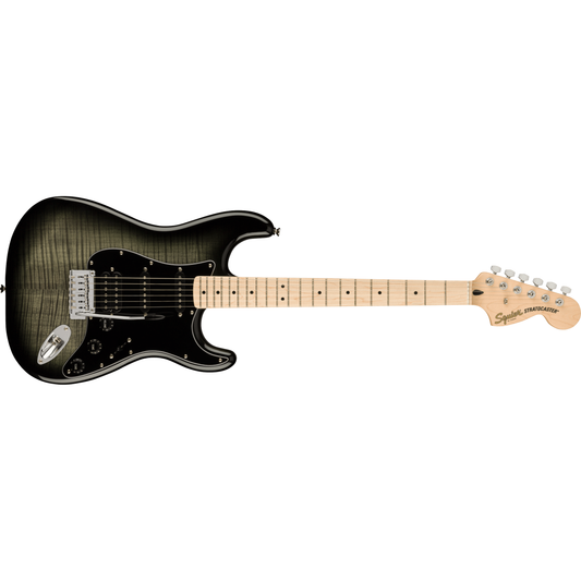 Squier Affinity Stratocaster HSS Electric Guitar | Maple Fingerboard | Black Pickguard | Black Burst