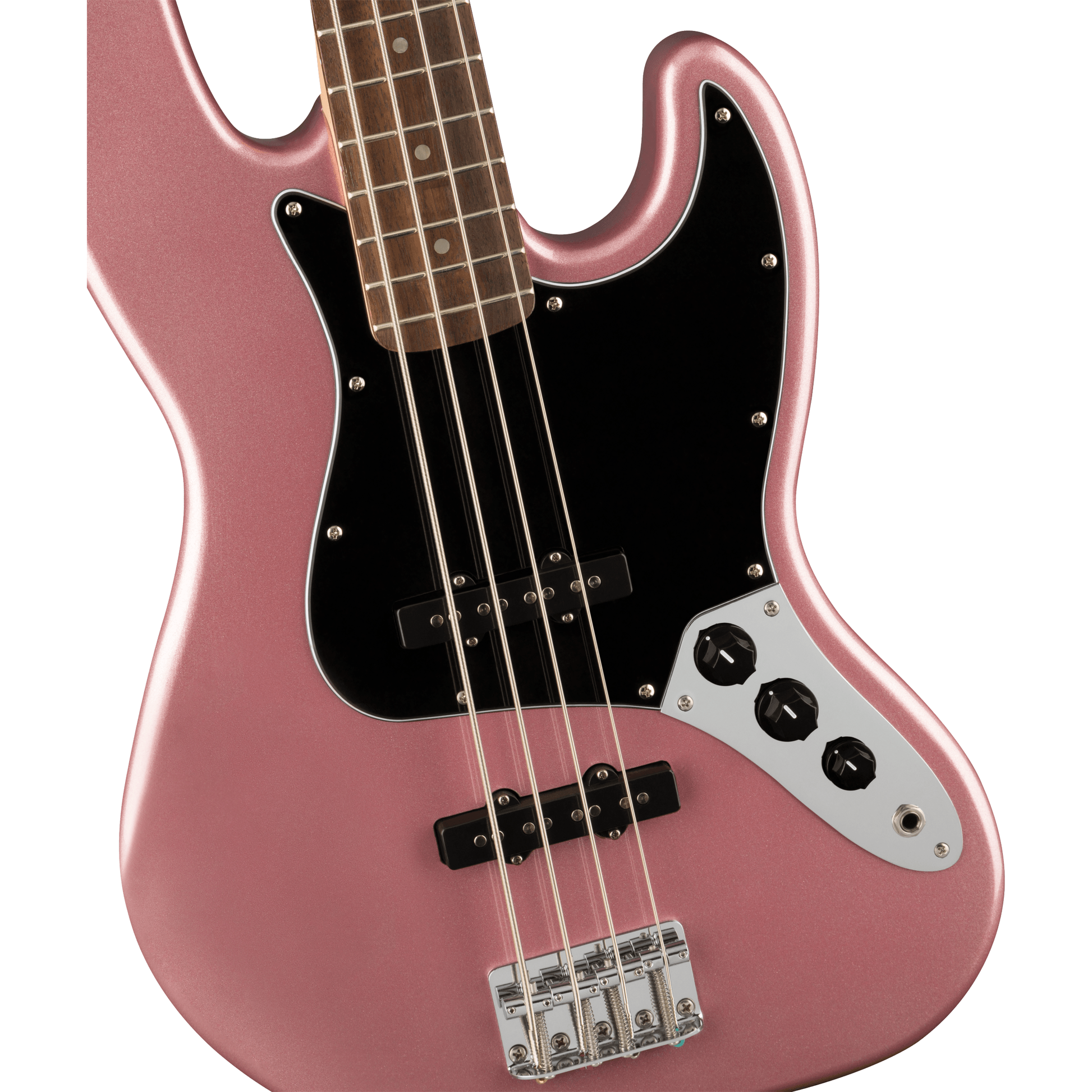 Fender Affinity Series™ Jazz Bass®, Laurel Fingerboard, Black Pickguard, Burgundy Mist