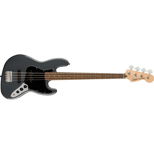 Affinity Series™ Jazz Bass®, Laurel Fingerboard, Black Pickguard, Charcoal Frost Metallic