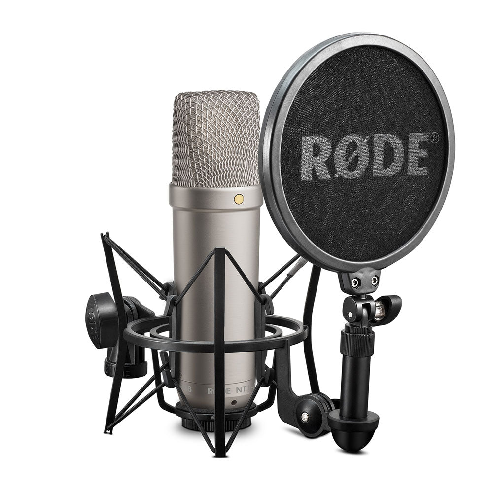 RØDE NT1A Studio Quality Condenser Microphone with SM6 Shock Mount | Includes Pop Filter, Shock Mount and Cable