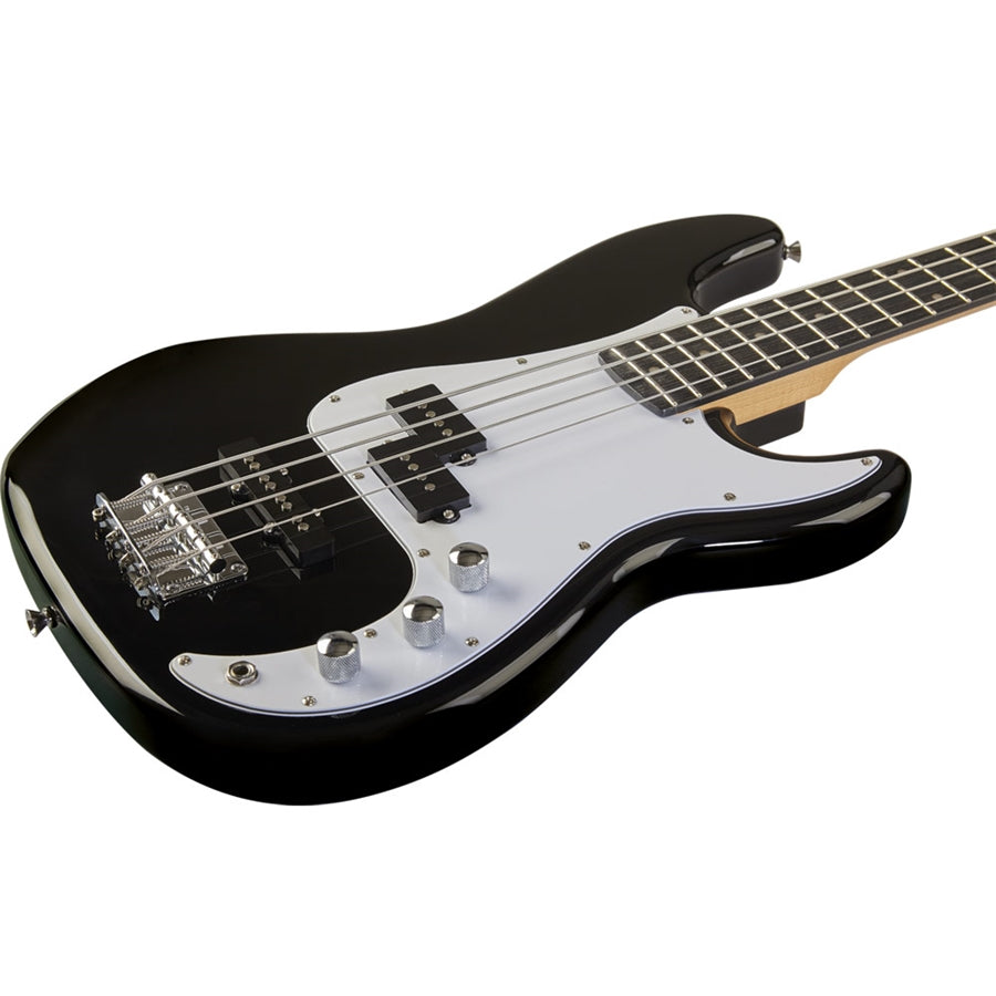 EKO VPJ280 Bass Guitar | Black | 2 Pickups | Perfect Beginner Bass