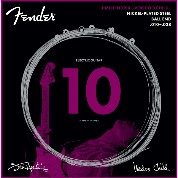 Jimi Hendrix™ Voodoo Child™ Electric Guitar Strings 10-38 | Nickel-Plated Steel | by Fender