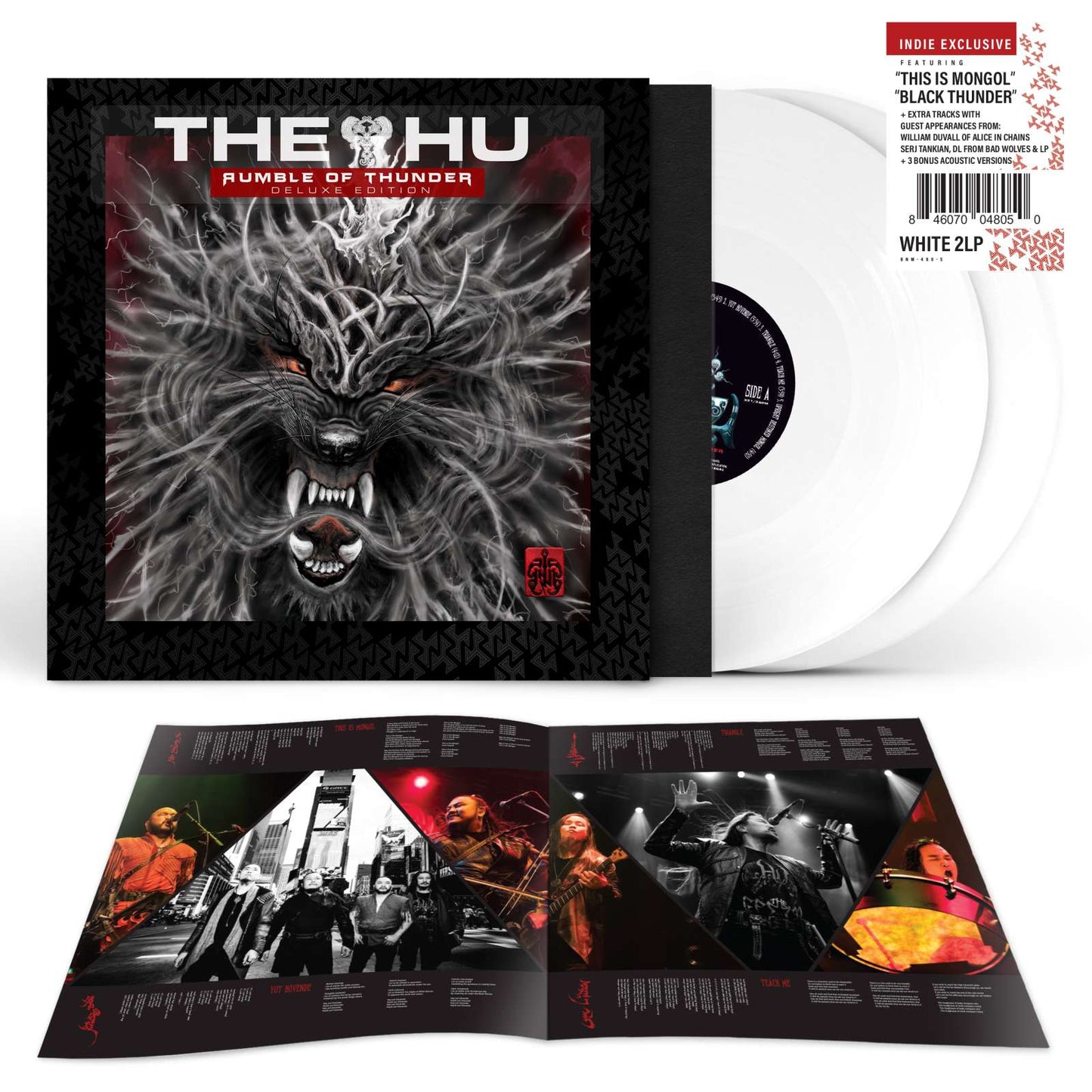 The Hu (Mongolia): Rumble Of Thunder | Limited Indie Deluxe Edition | Solid White 2-Vinyl Records | LP