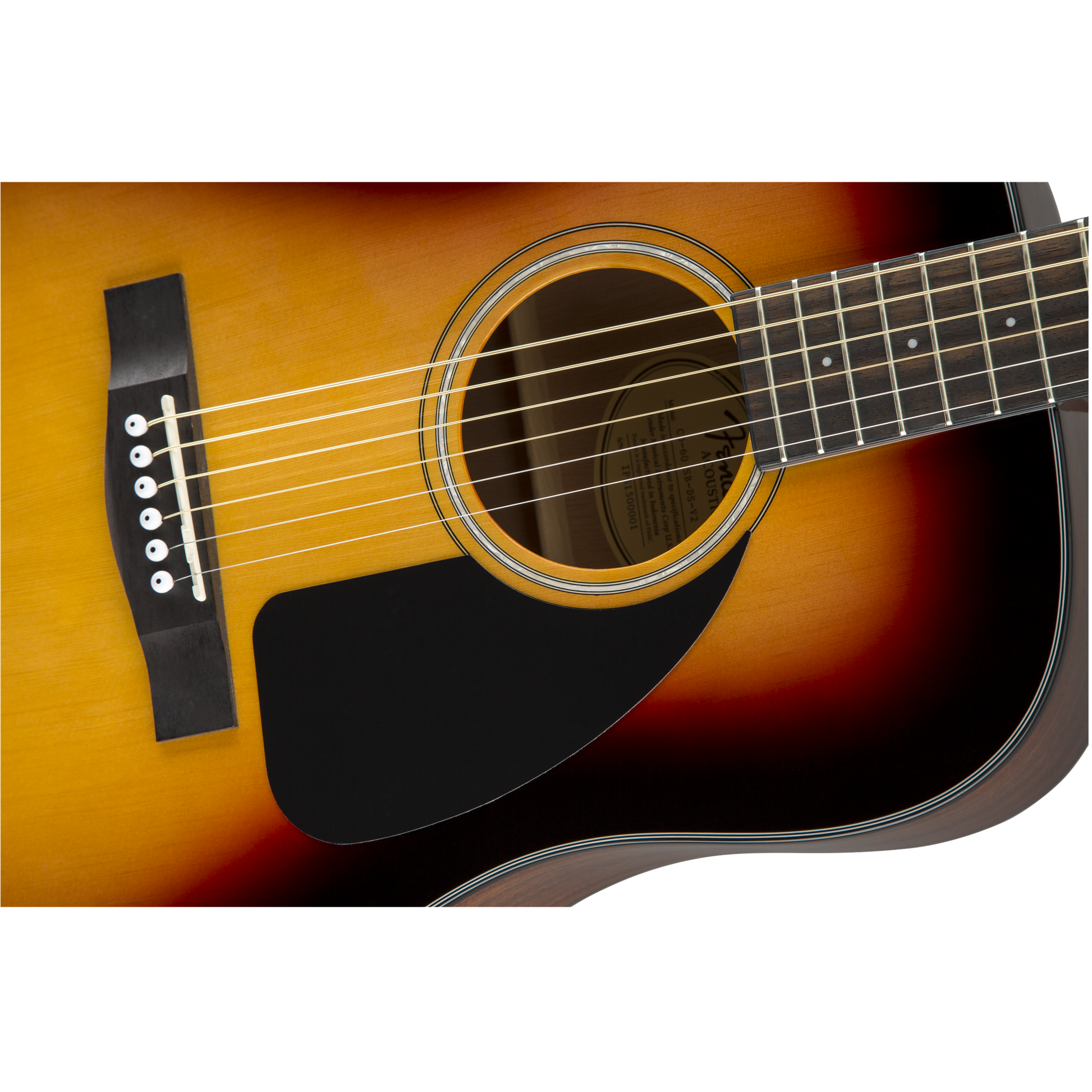 Fender CD-60 V3 Dreadnought Acoustic Guitar | Walnut Fingerboard | Sunburst Finish