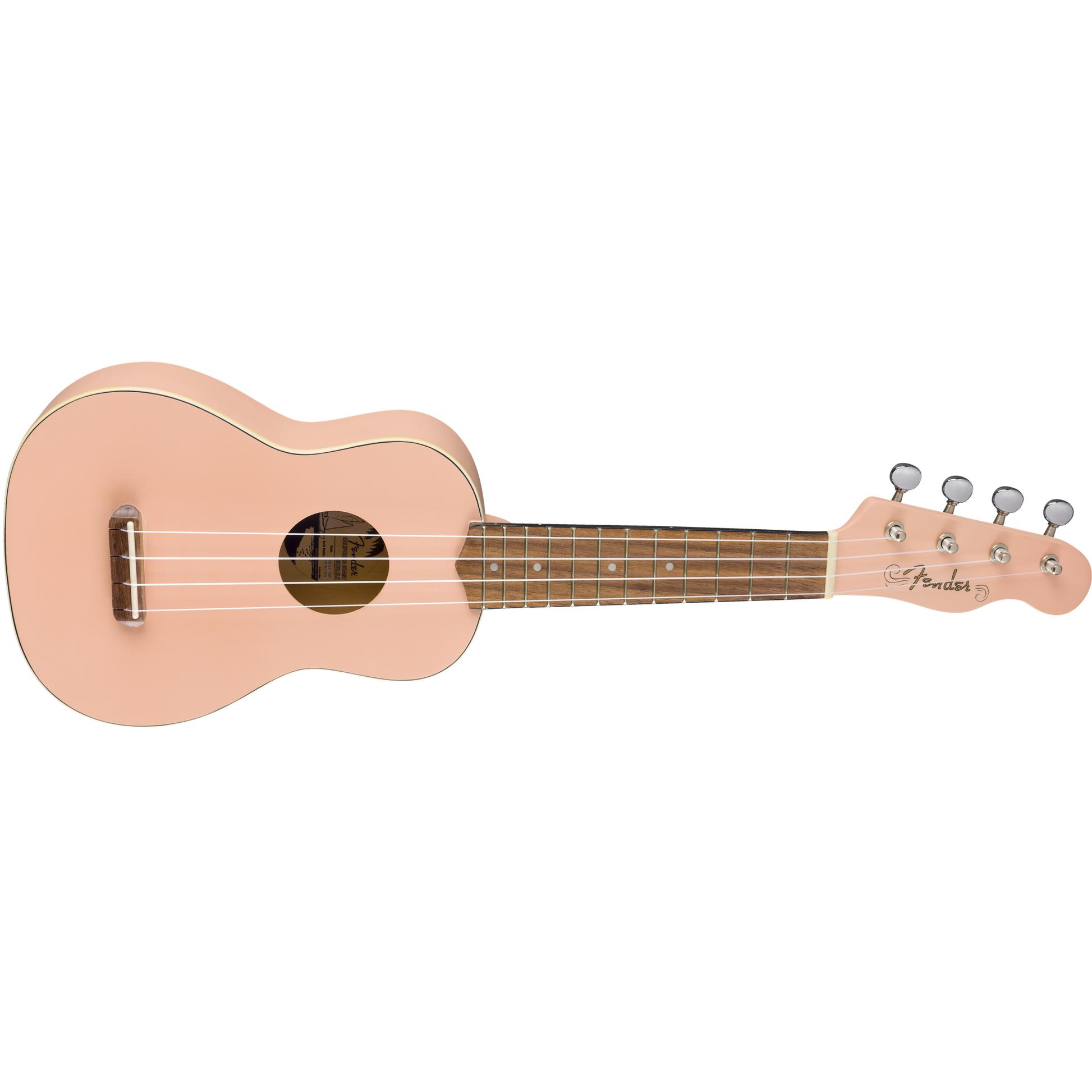 Fender Venice Soprano Ukulele, Walnut Fingerboard | Shell Pink