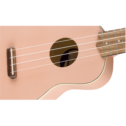 Fender Venice Soprano Ukulele, Walnut Fingerboard | Shell Pink