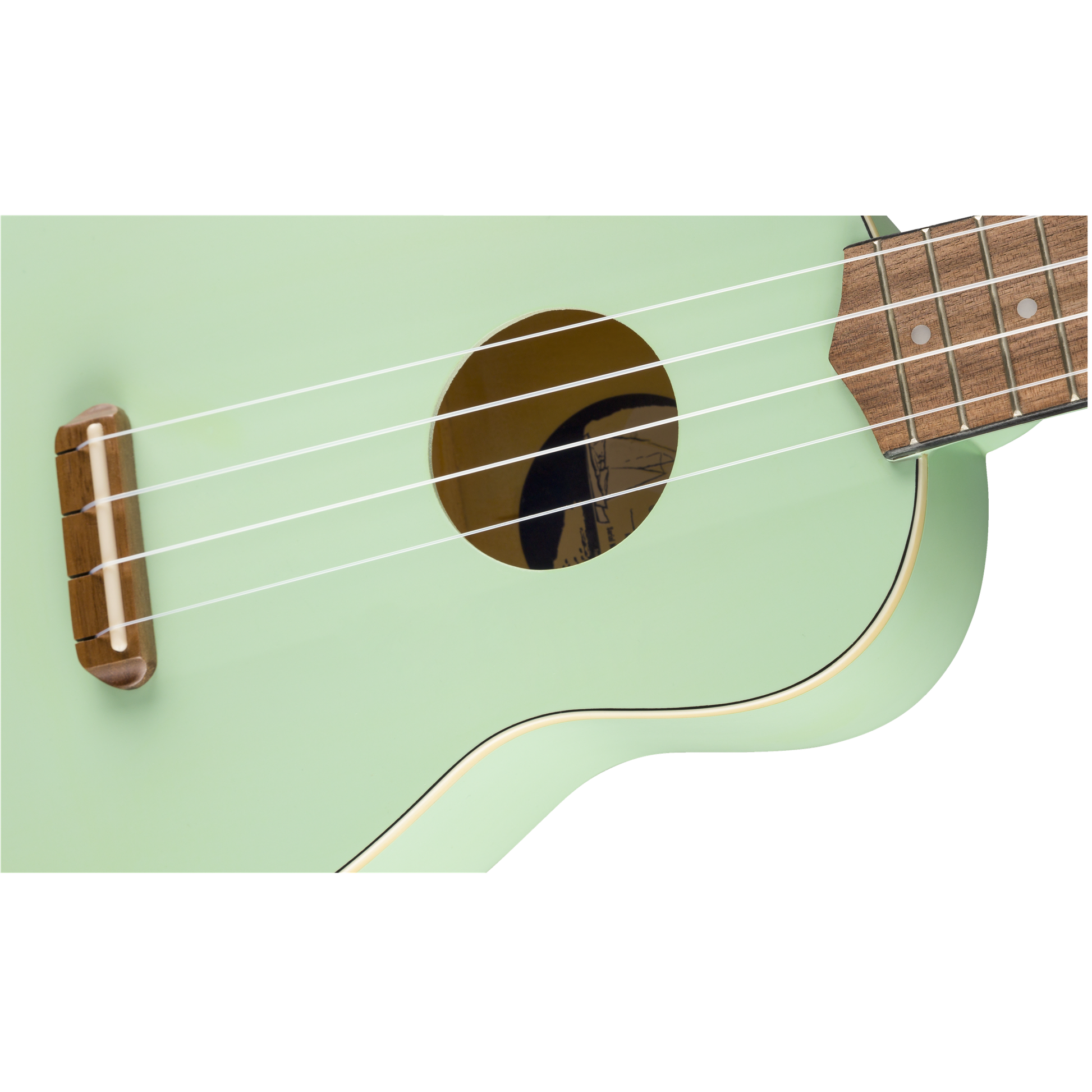 Fender Venice Soprano Ukulele, Walnut Fingerboard | Surf Green