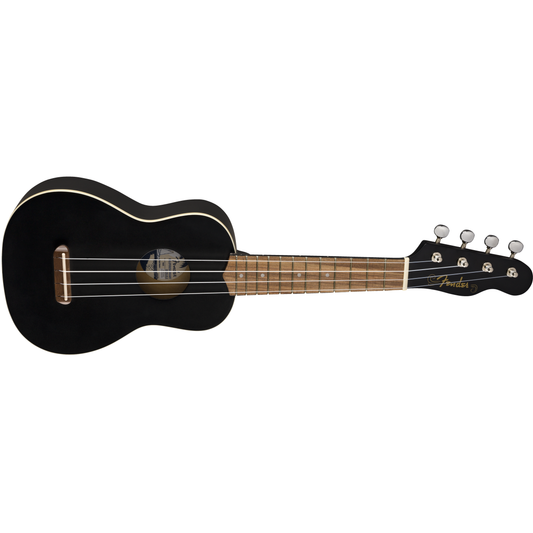 Fender Venice Soprano Ukulele, Walnut Fingerboard | Black